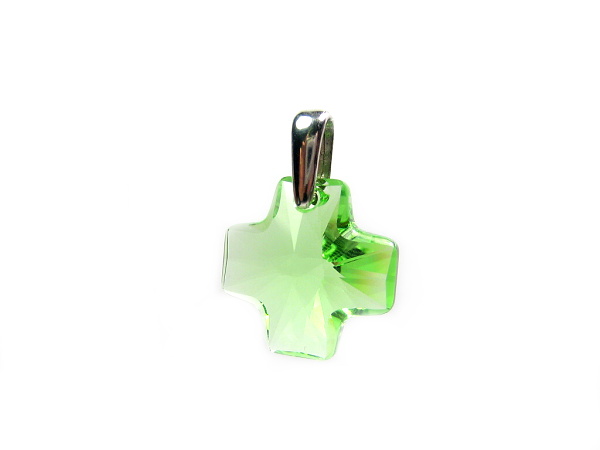 Kříž 20 mm Peridot