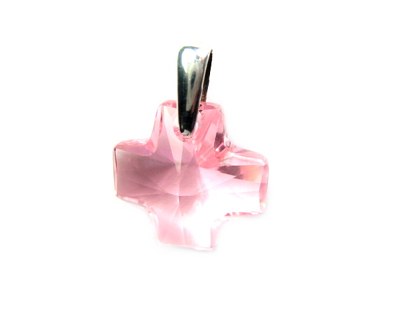 Kříž 20 mm Light Rose