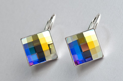 Náušnice 10 mm Crystal AB
