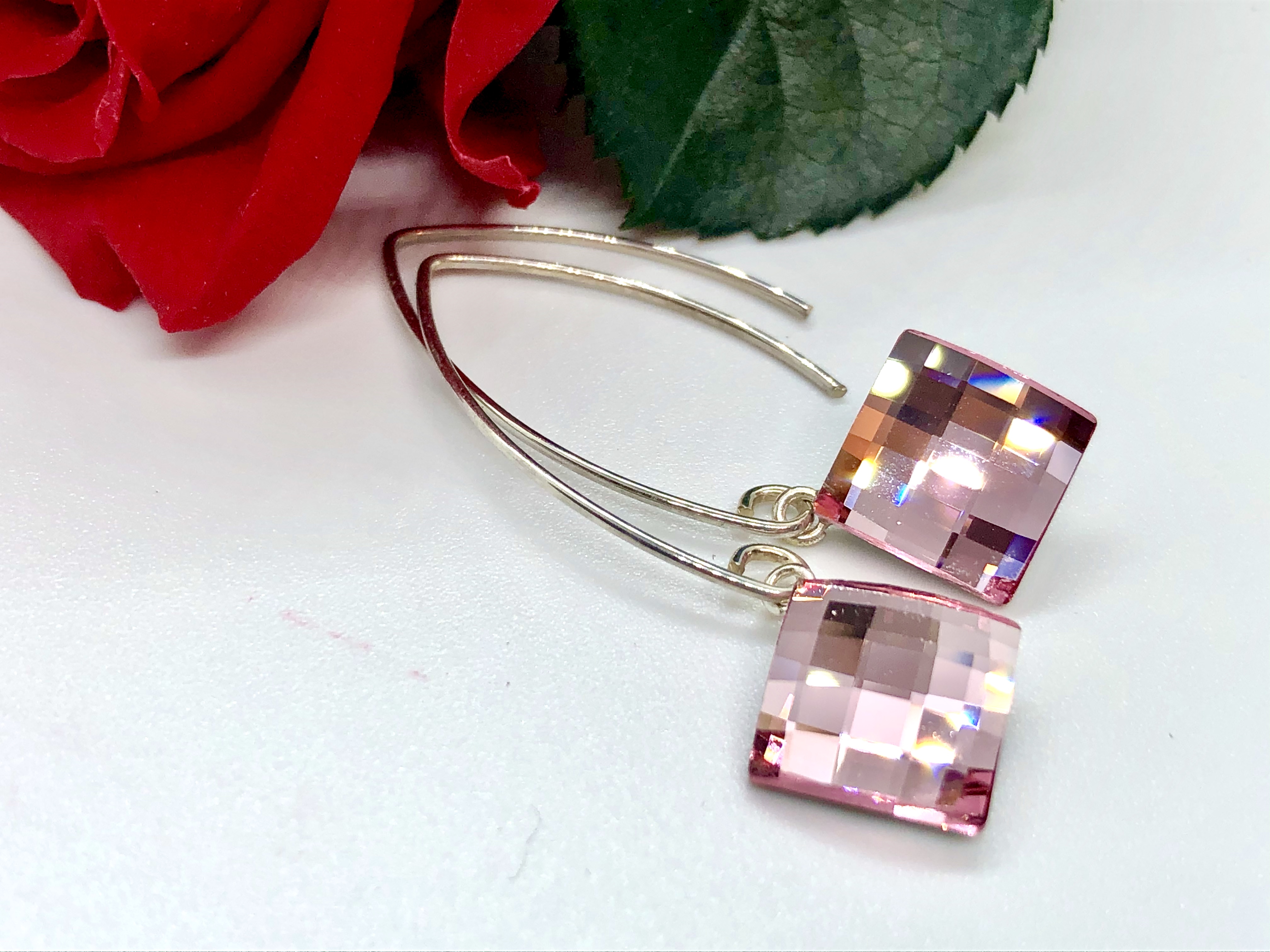 Náušnice 10 mm Rose