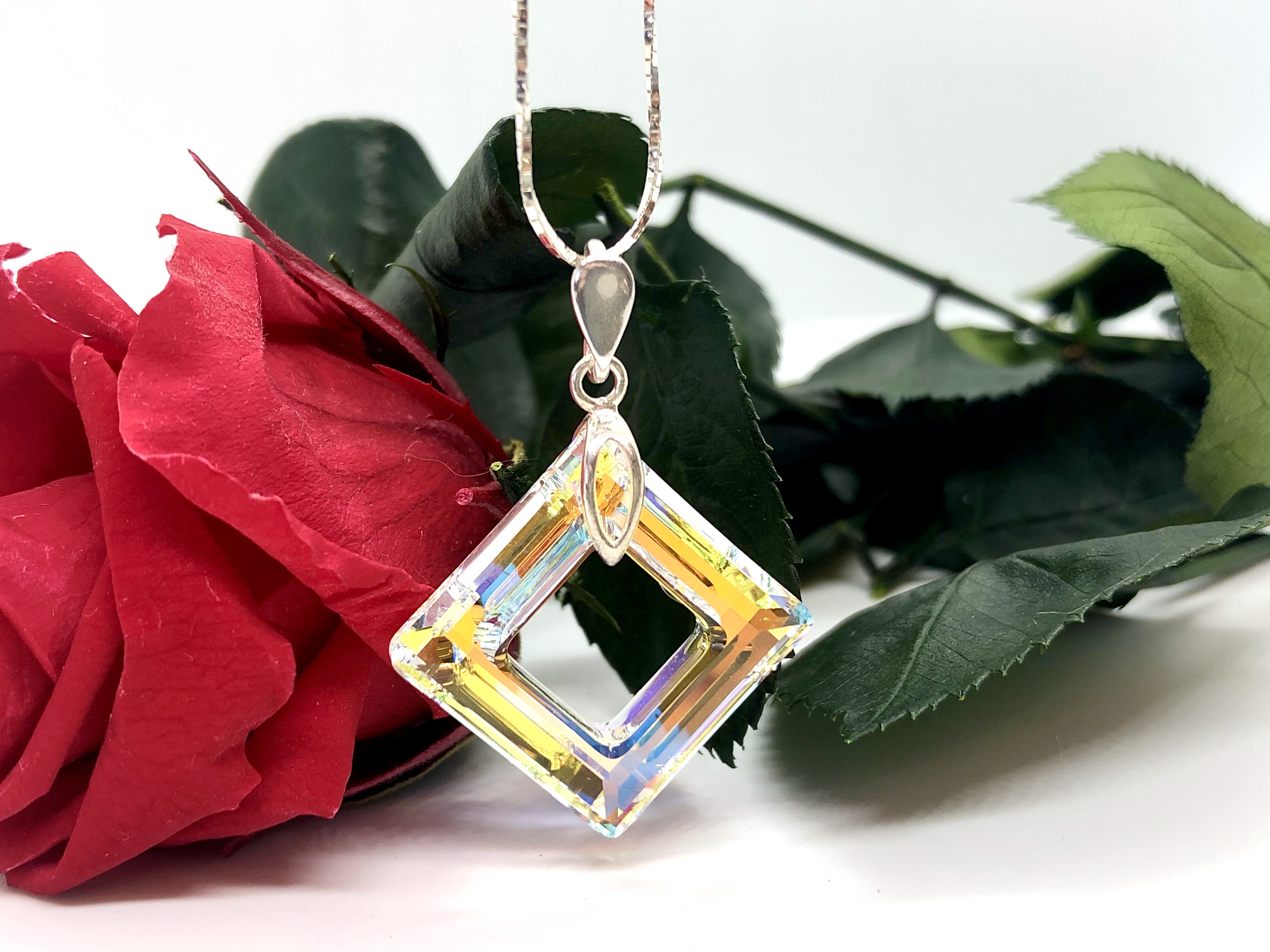 Čtverec 20 mm Crystal AB