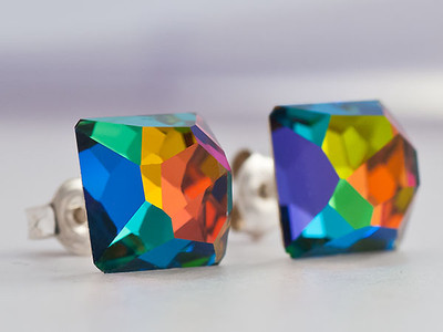 Asimmetric square 10 mm Crystal VM