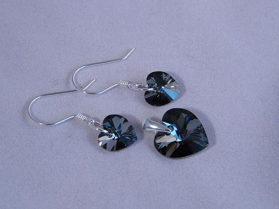 Set srdce Silver