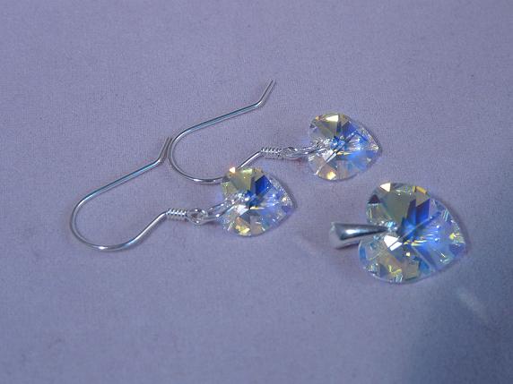 Set srdce Crystal AB