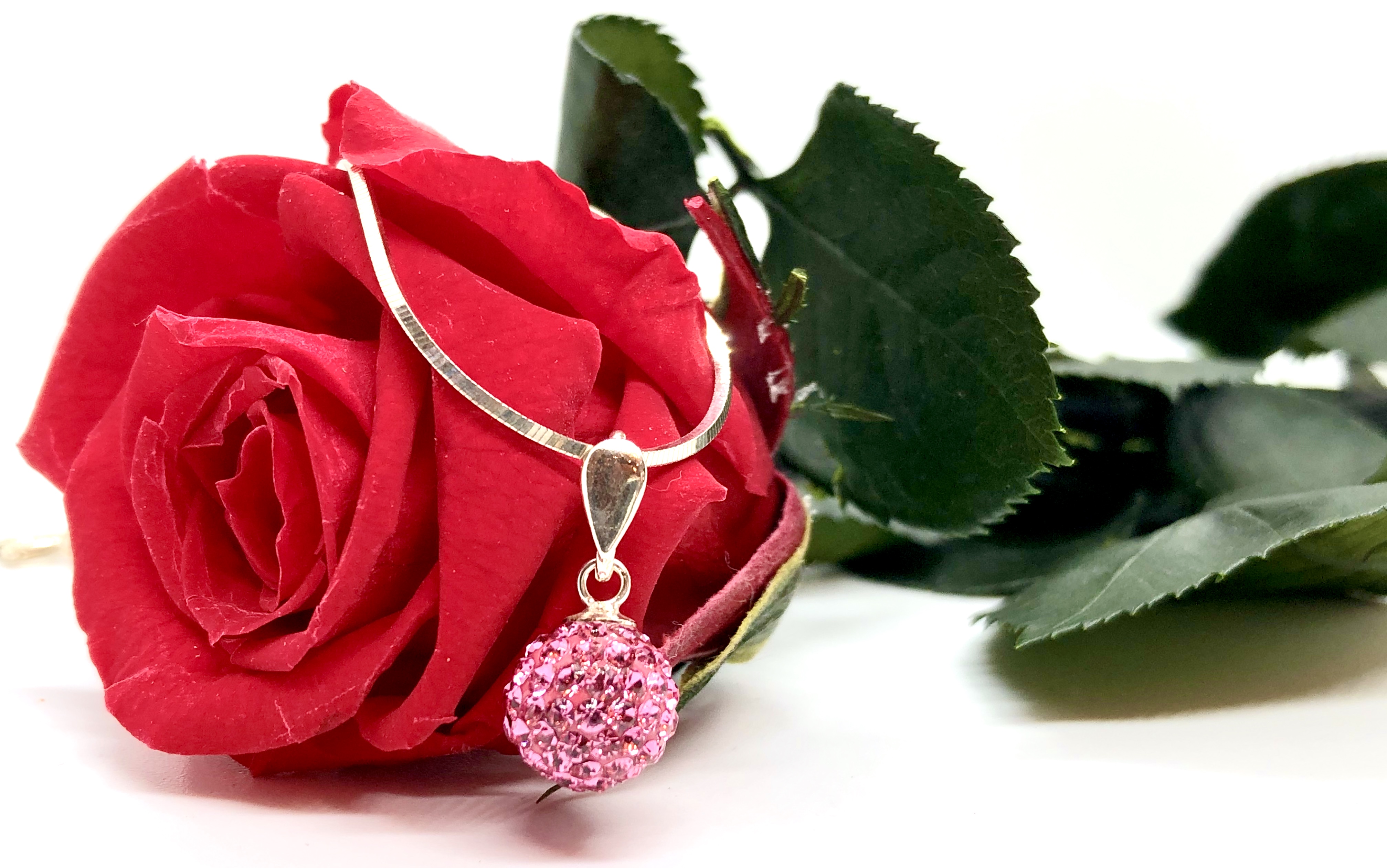 Přívěšek Kulička 10 mm Rose