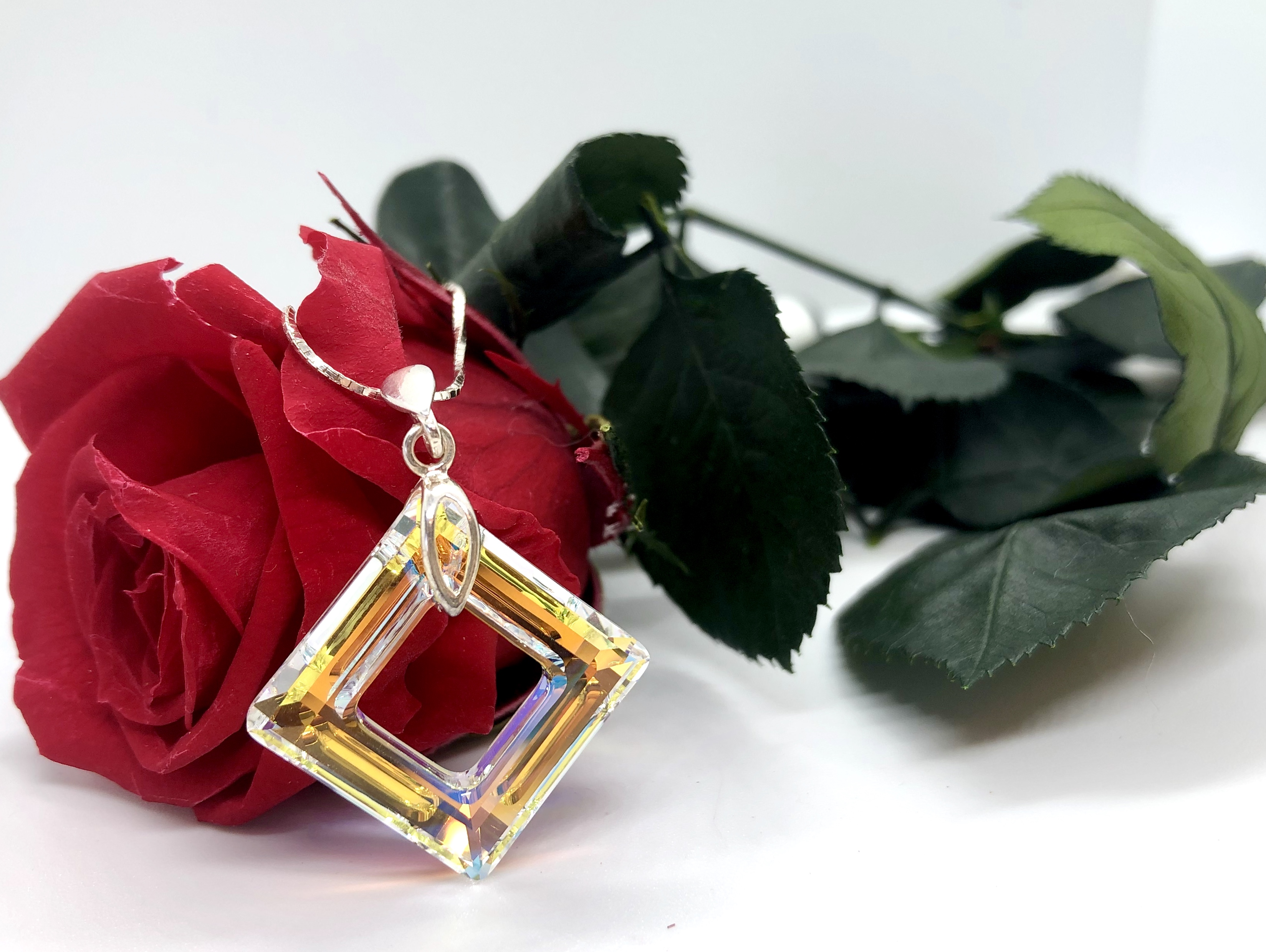 Čtverec 20 mm Crystal AB