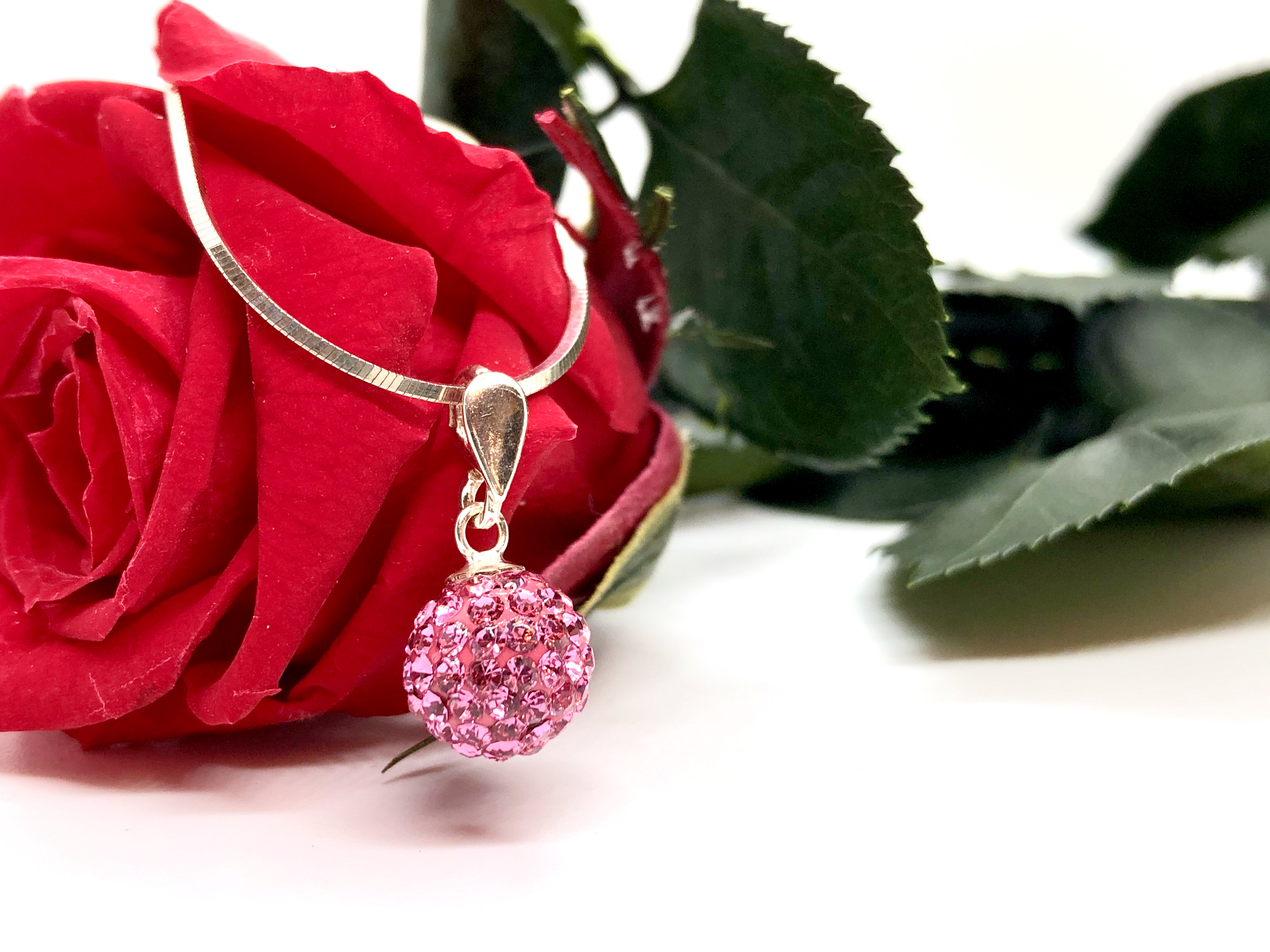 Přívěšek Kulička 10 mm Rose