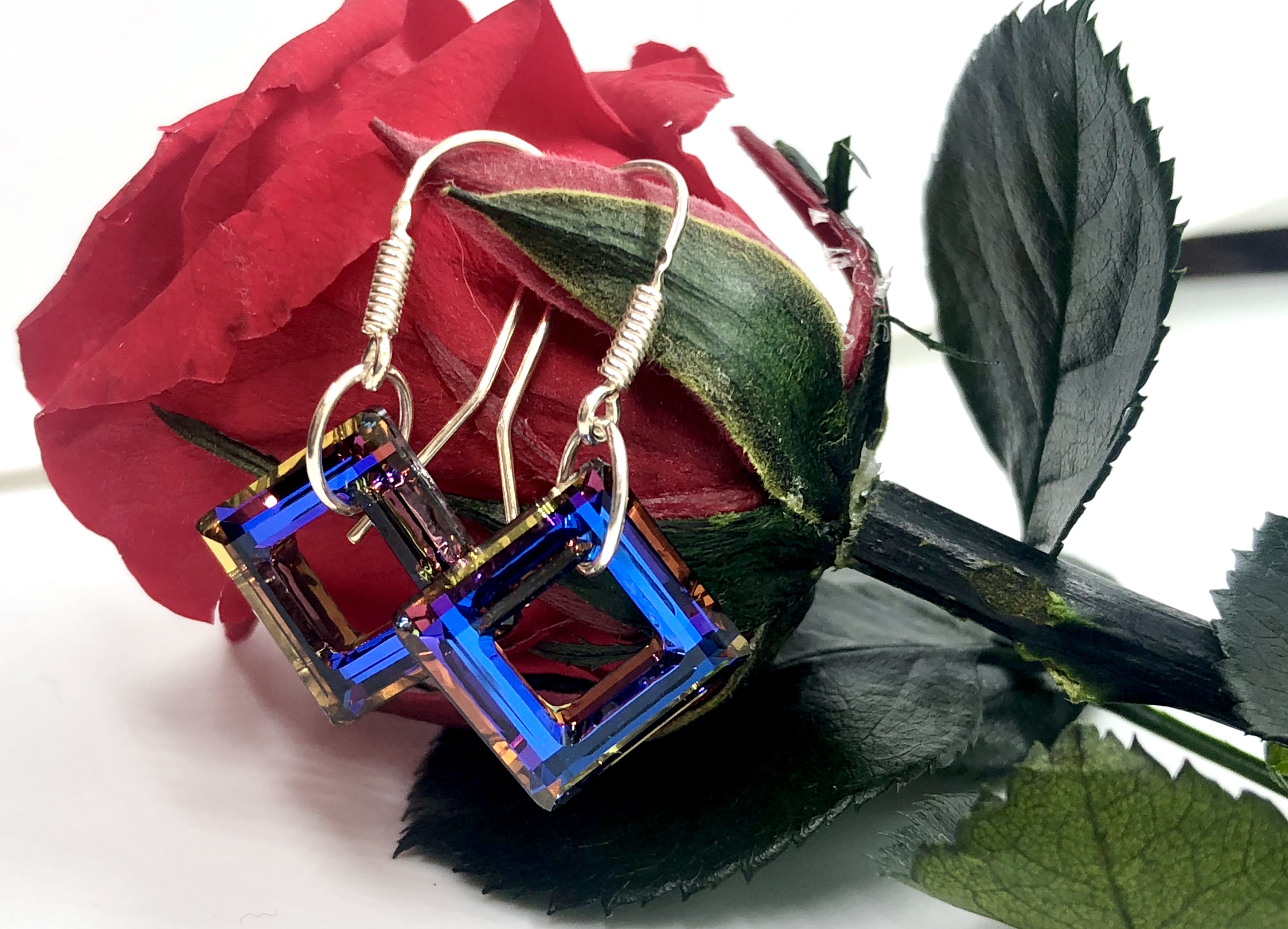 Náušnice Čtverec Crystal BBL