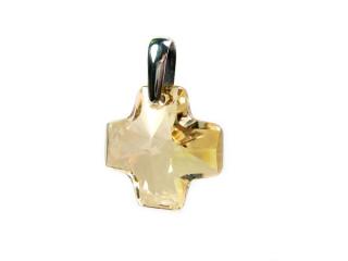 Kříž 20 mm Crystal Golden Shadow