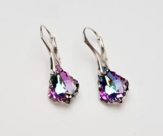 Náušnice Baroko 16 mm Crystal LV