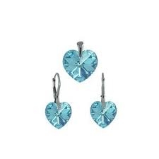 Set srdce Aquamarine