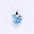 Srdce 10 mm Aquamarine