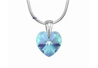 Srdce 14 mm Aquamarine