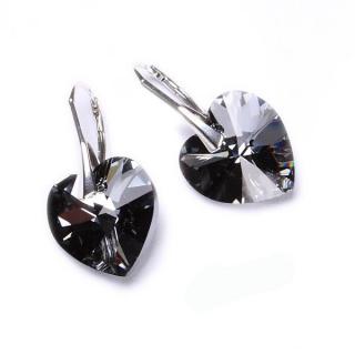 Náušnice Srdce 14 mm Silver