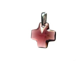 Kříž 20 mm Burgundy