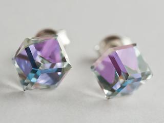 Náušnice pecka 8 mm Crystal LV